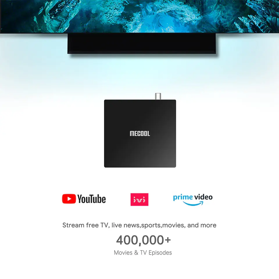 Android TV BOX MECOOL KT1 4K Android 10 DVB-T2/C