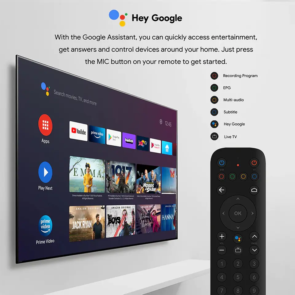 Android TV BOX MECOOL KT1 4K Android 10 DVB-T2/C