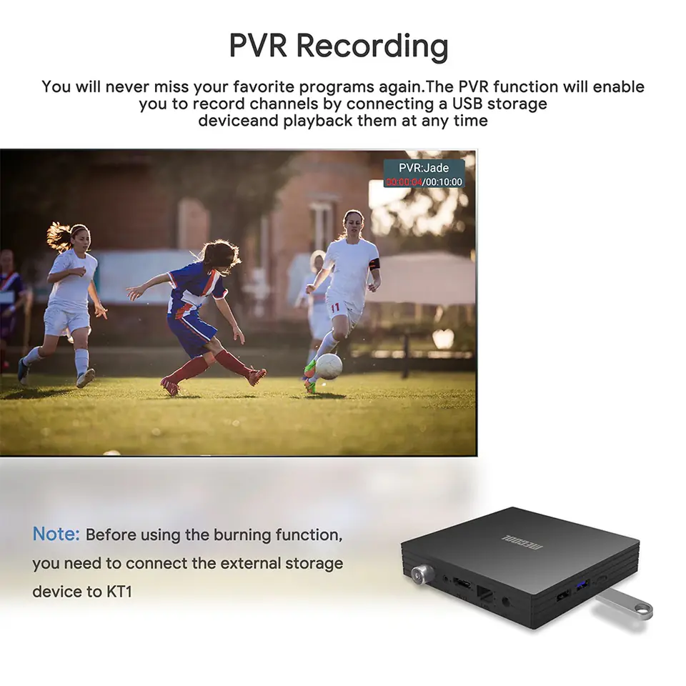 Android TV BOX MECOOL KT1 4K Android 10 DVB-T2/C