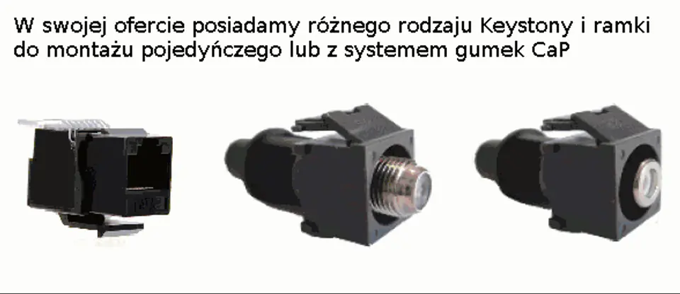 Keystone moduł SAT/antena - gniazdo IEC &gt; gniazdo F 79936