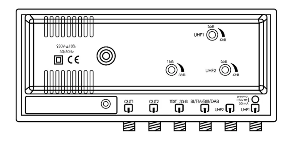 Wzmacniacz dom Spacetronik SPA-V2U42X2 LTE