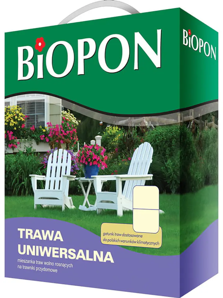 Trawa uniwersalna nasiona Biopon 0,5kg 20m2