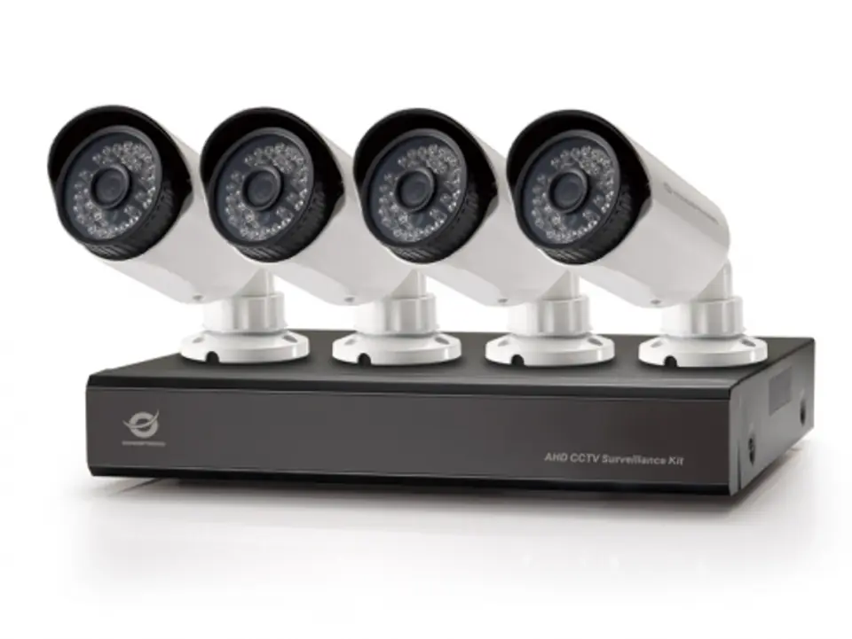 AHD CCTV KIT Kit 8CH DVR 4x Camera 720P 1TB