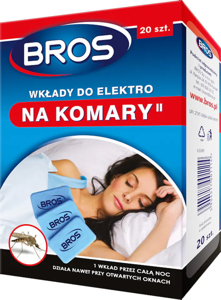 Wkłady do Elektro Bros na komary 20+10 sztuk