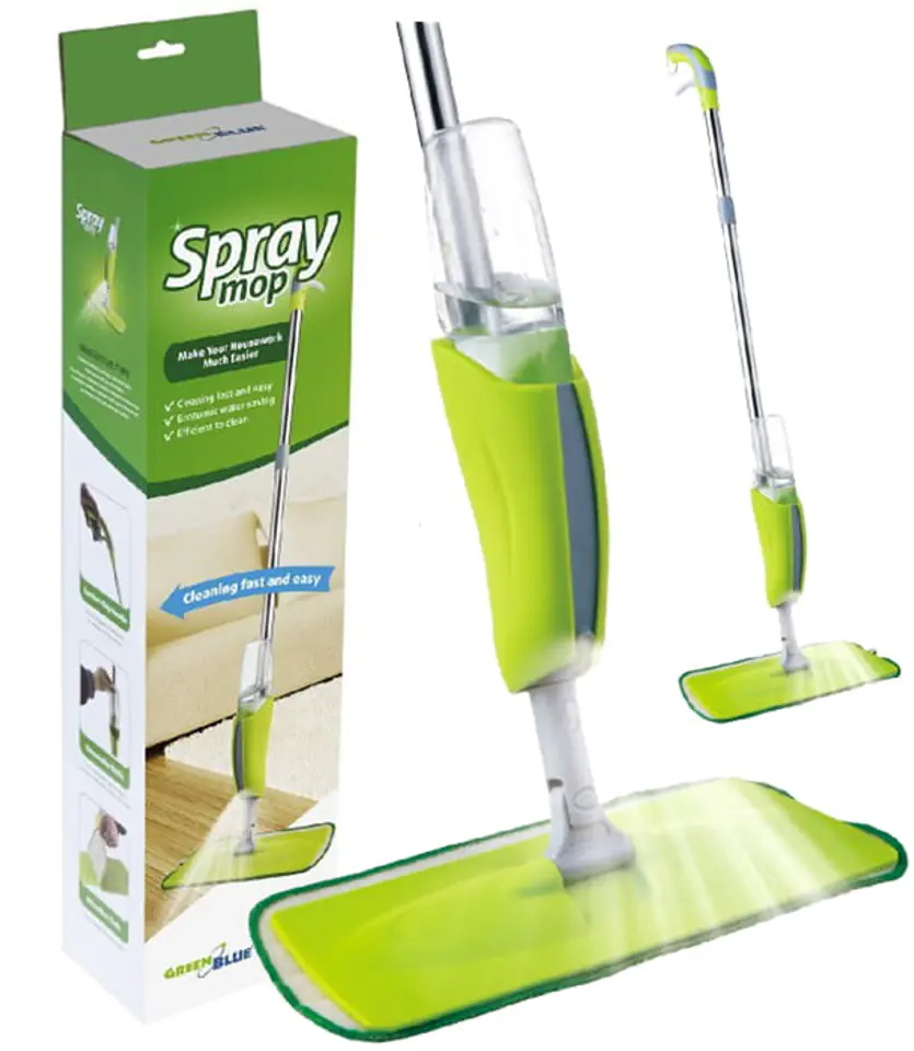 Mop płaski ze spryskiwaczem GreenBlue GB830