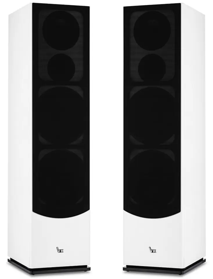 Kolumny Voice Kraft VK 6300-2 białe z założonymi osłonkami