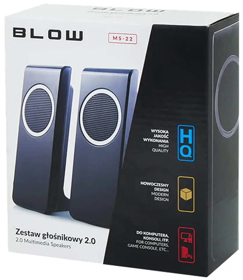 Opakowanie głośników 2.0 Blow MS-22