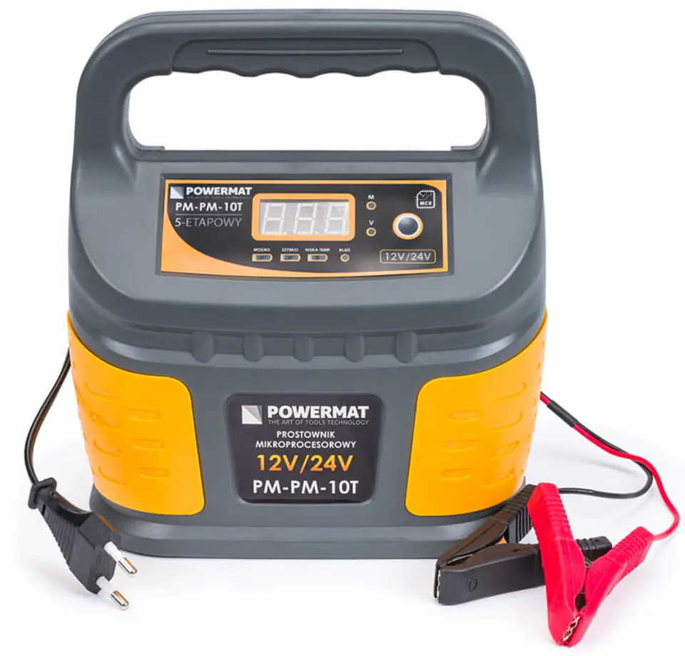 mikroprocesorowy prostownik akumulatorowy POWERMAT PM-PM-10T