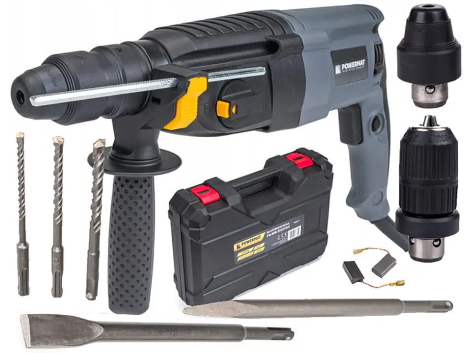 Młotowiertarka udarowa (wiertarka SDS+) 2500W PM-MW-2500PRO UCHWYT SAMOZACISKOWY