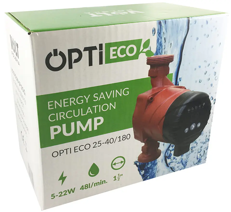 Pompa obiegowa OPTI ECO z wyświetlaczem (25-40/180)