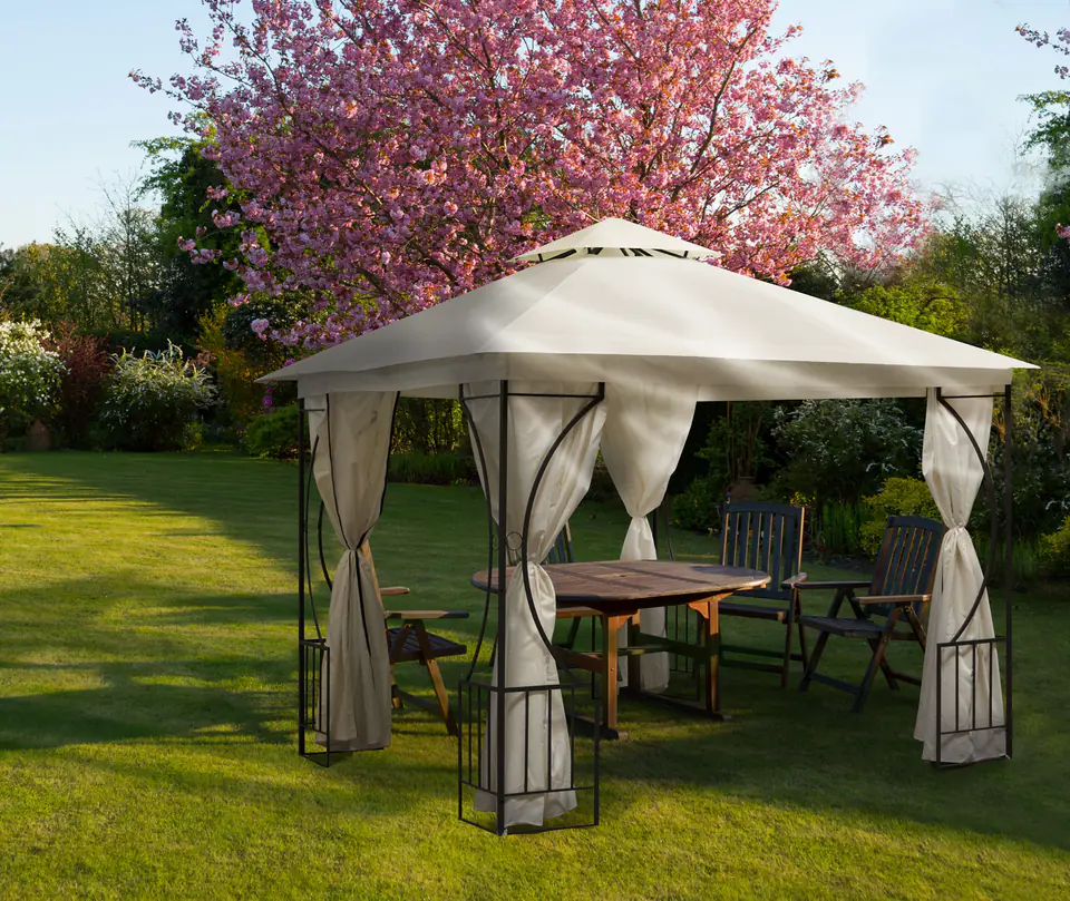 Tent garden pavilion gazebo 3x3m +4 walls