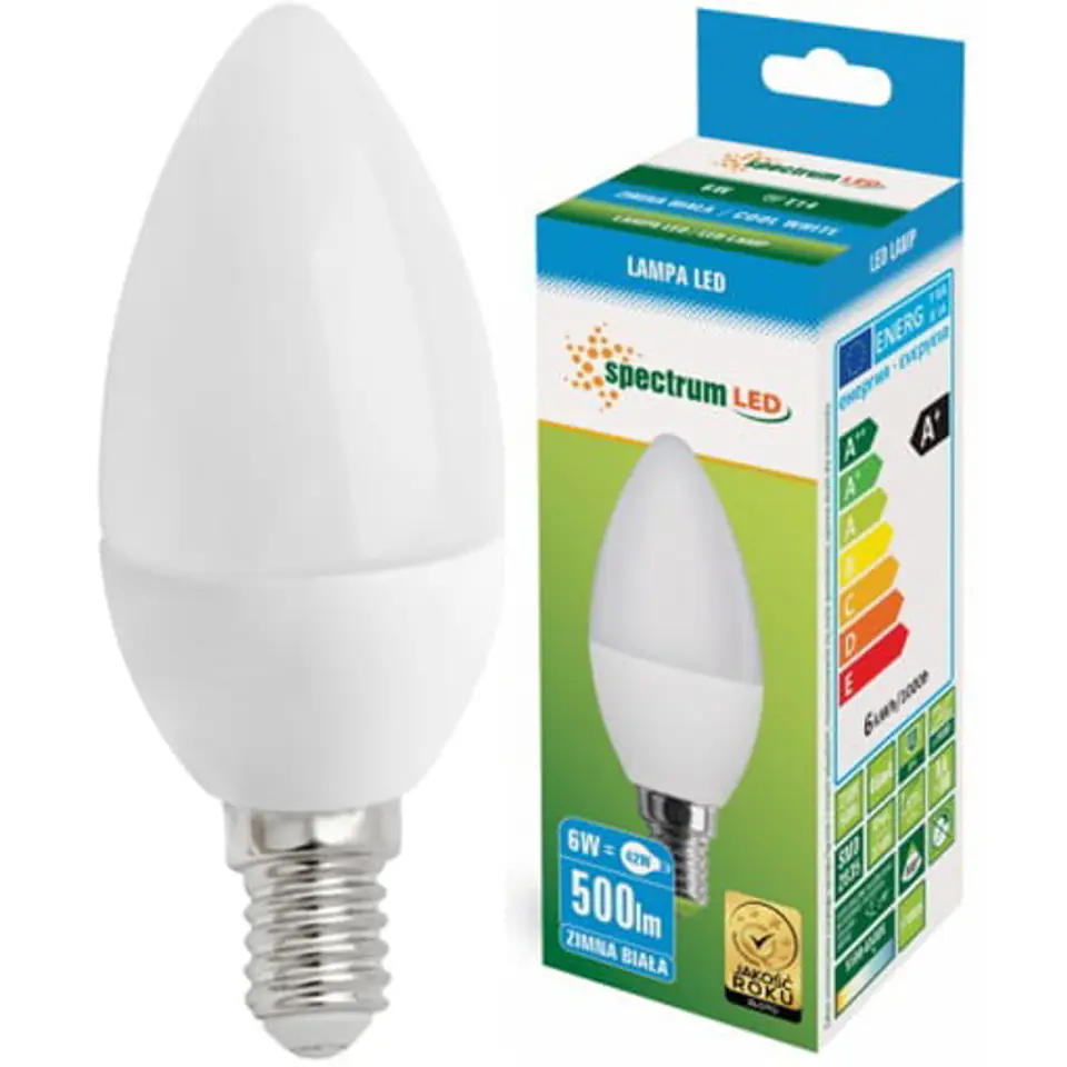 Żarówka LED 6W E-14 WOJ13027 świeczka