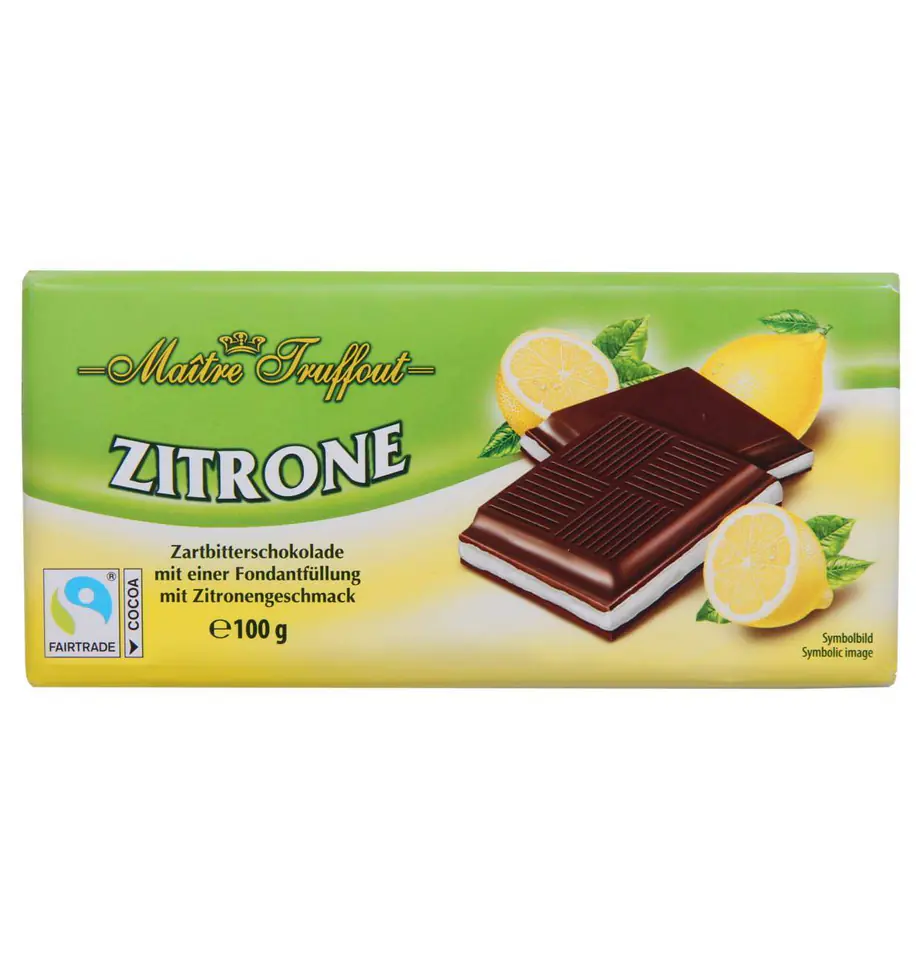 Maitre Truffout Chocolate Stuffed Lemon 100 g | Wasserman.eu