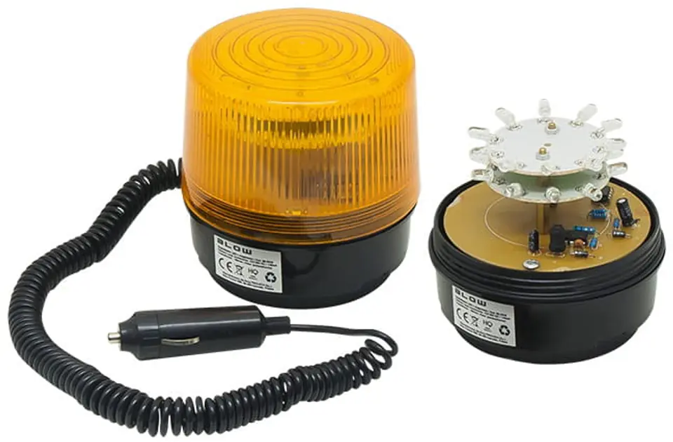 Sygnalizator LED Kogut pomarańczowy 12V mag.