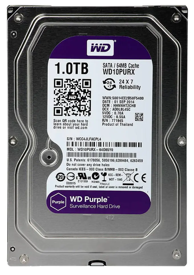 WD Purple 1TB WD10PURZ Monitoring