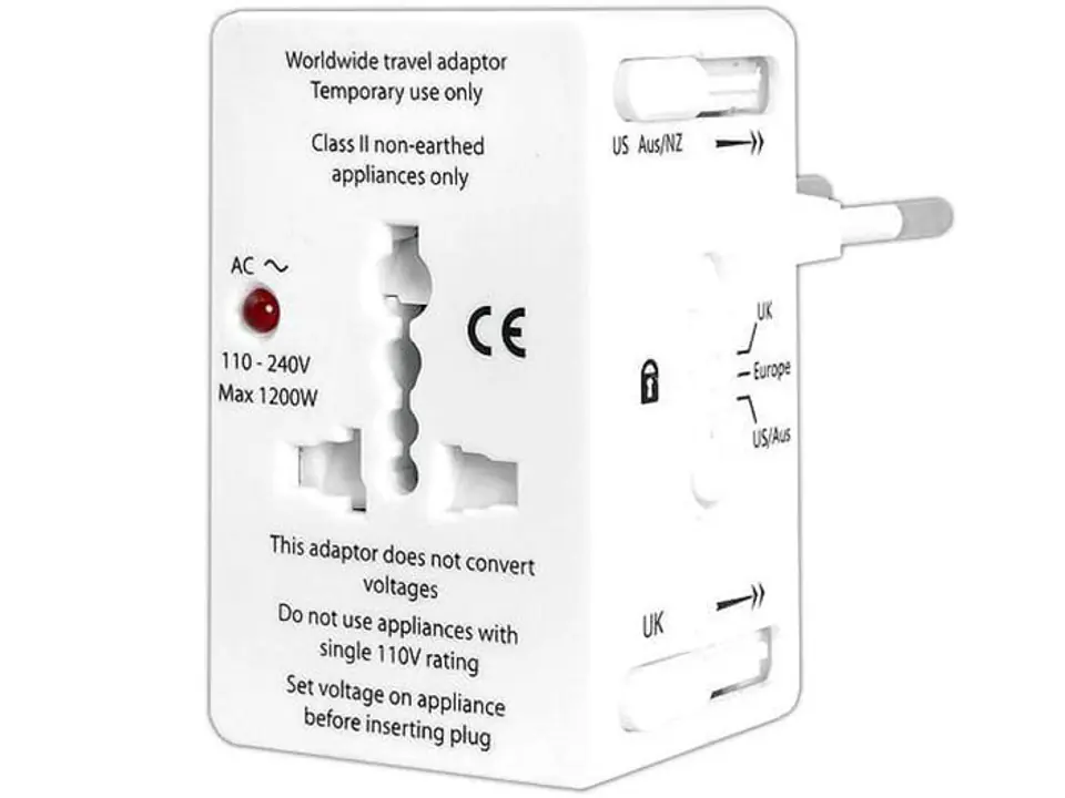 Uniwersalny adapter gniazdek Złącze AC LX6056