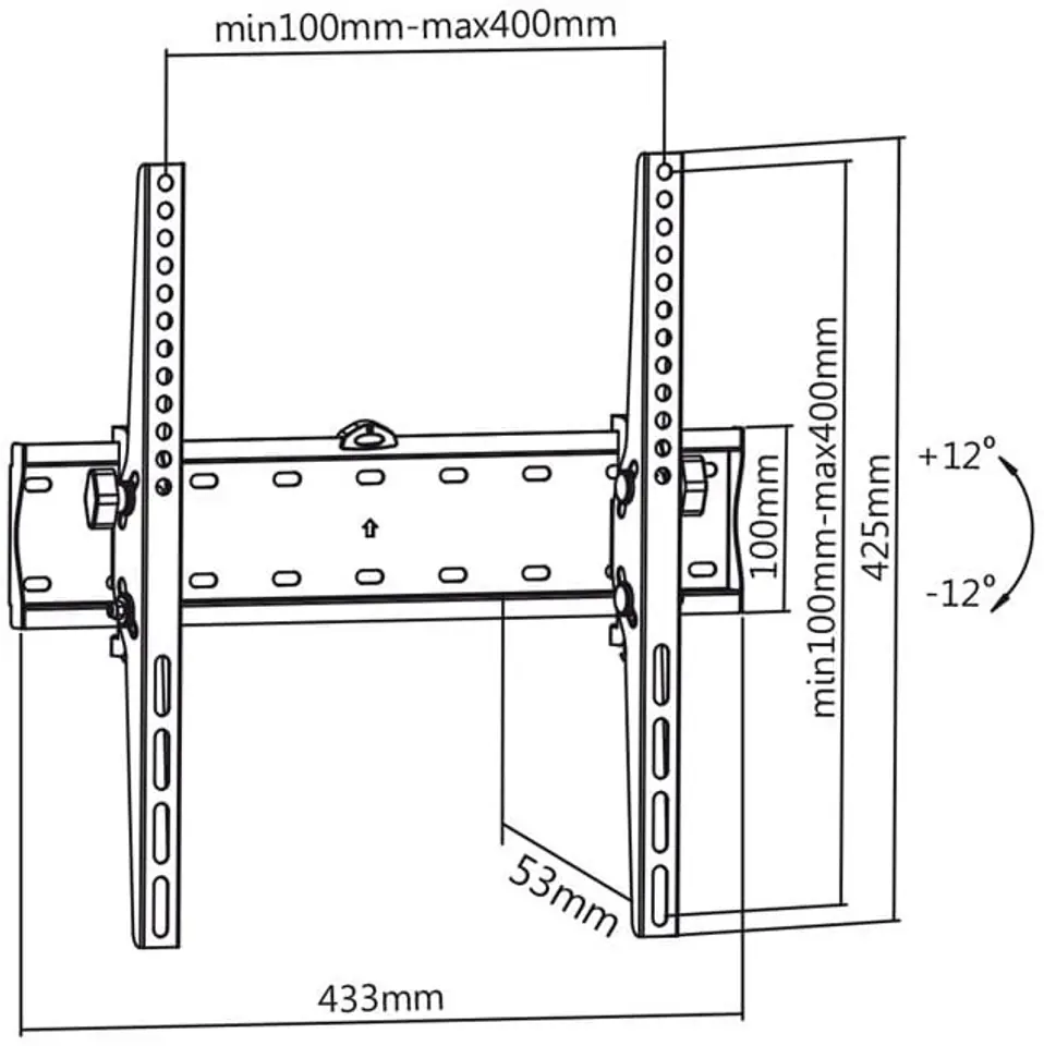 Wieszak do telewizora 32-55" 40kg MC-665
