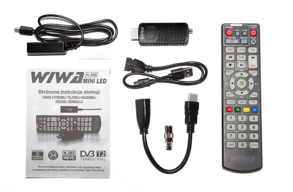 Sintonizador Digital TDT HD dvb-t/t2 wiwa h.265 mini