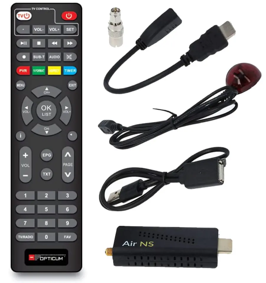 Opticum AIR-NS Mini Receptor TDT HD H.265 HDMI (Stick)