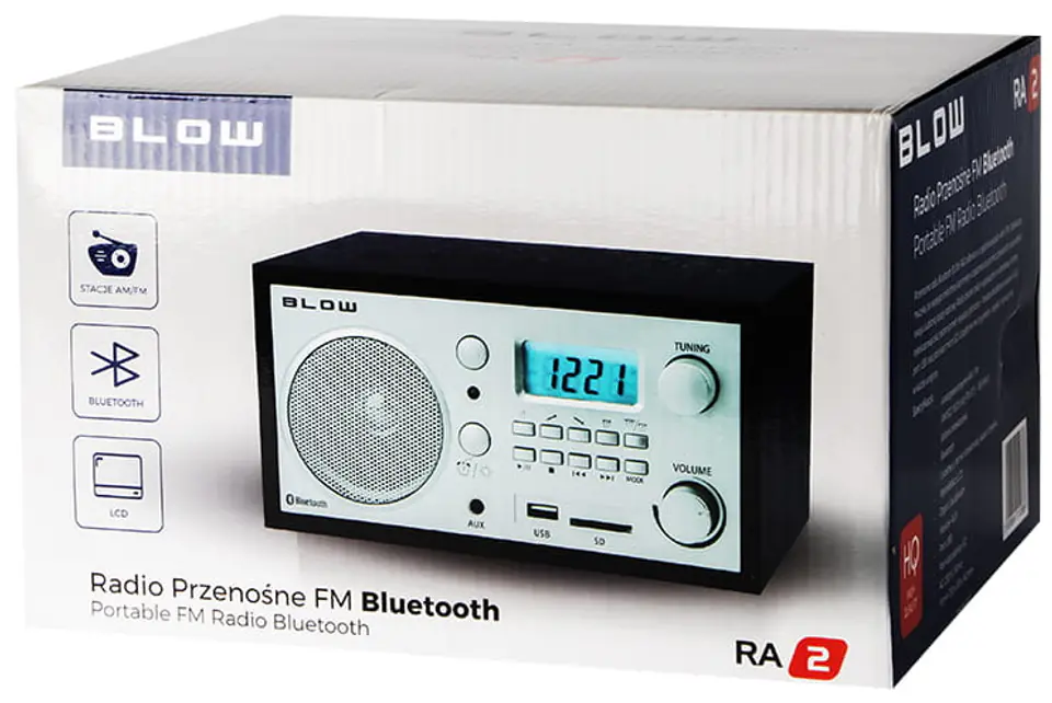 Radio z bluetooth Blow w opakowaniu