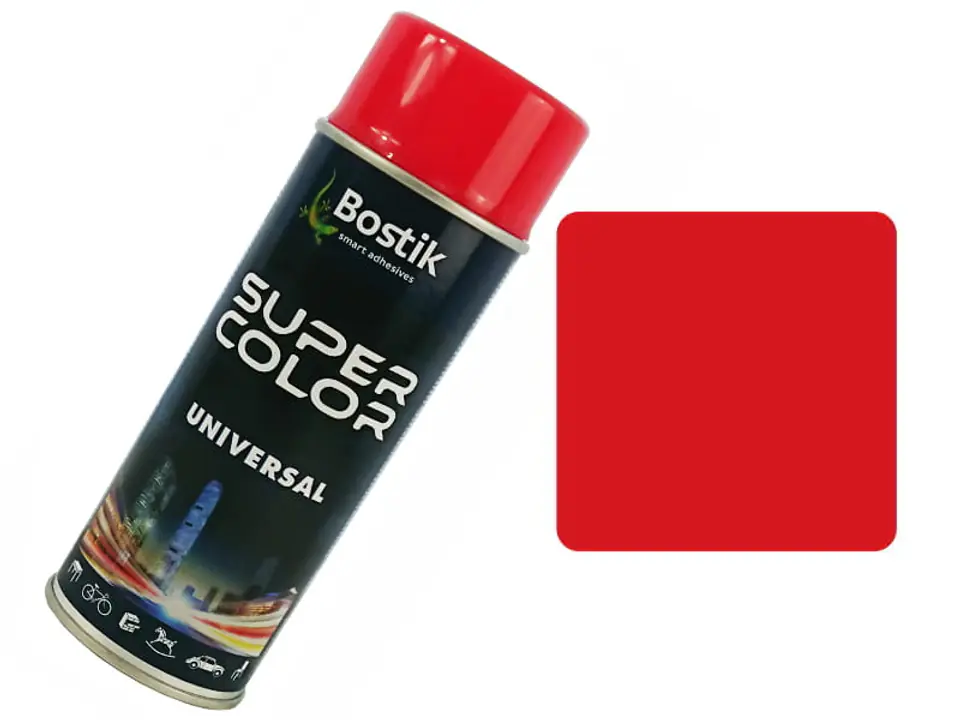 Universal spray paint 400ml red, RAL 3020 Wasserman.eu