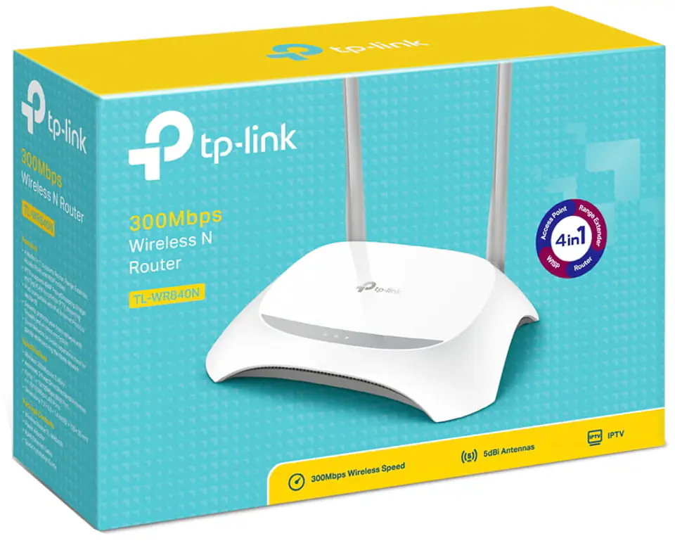 Bezprzewodowy router wifi Tp-Link N 300Mb/s TL-WR840N