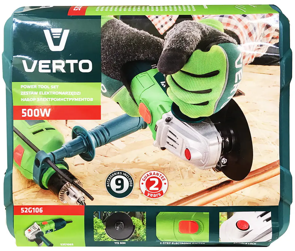 Walizka z zestawem wiertarka plis szlifierka