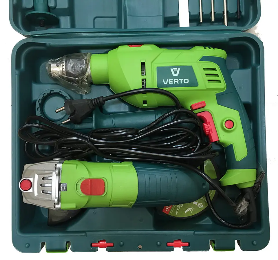 Wiertarka udarowa plus szlifierka kątowa