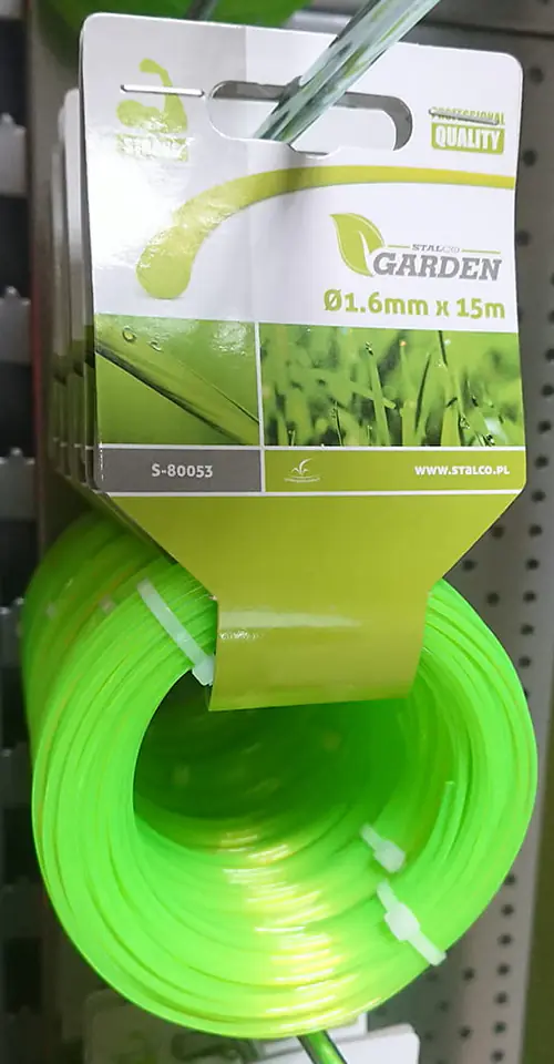 Żyłka tnąca do kosiarek okrągła 1,6mm 15m S-80050