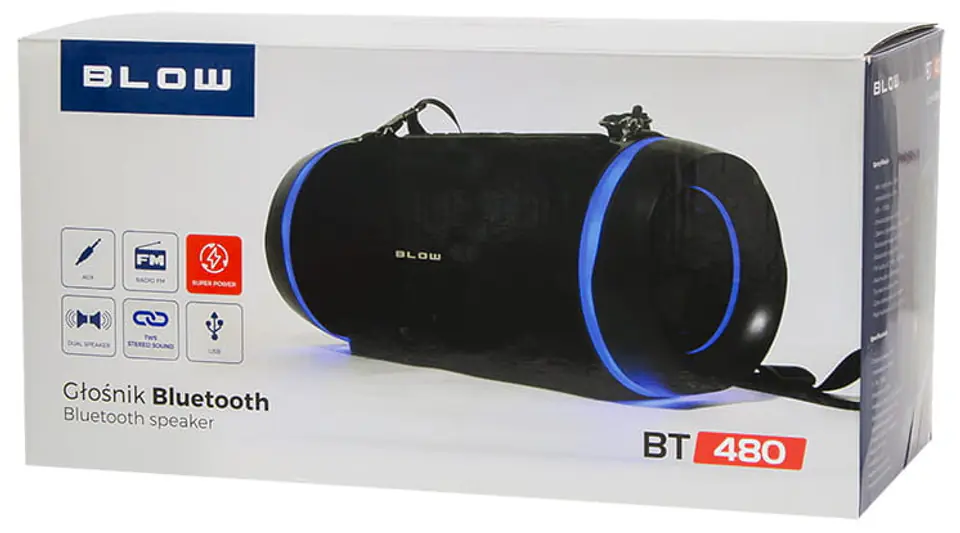 Głośnik BT480 BLOW w opakowaniu