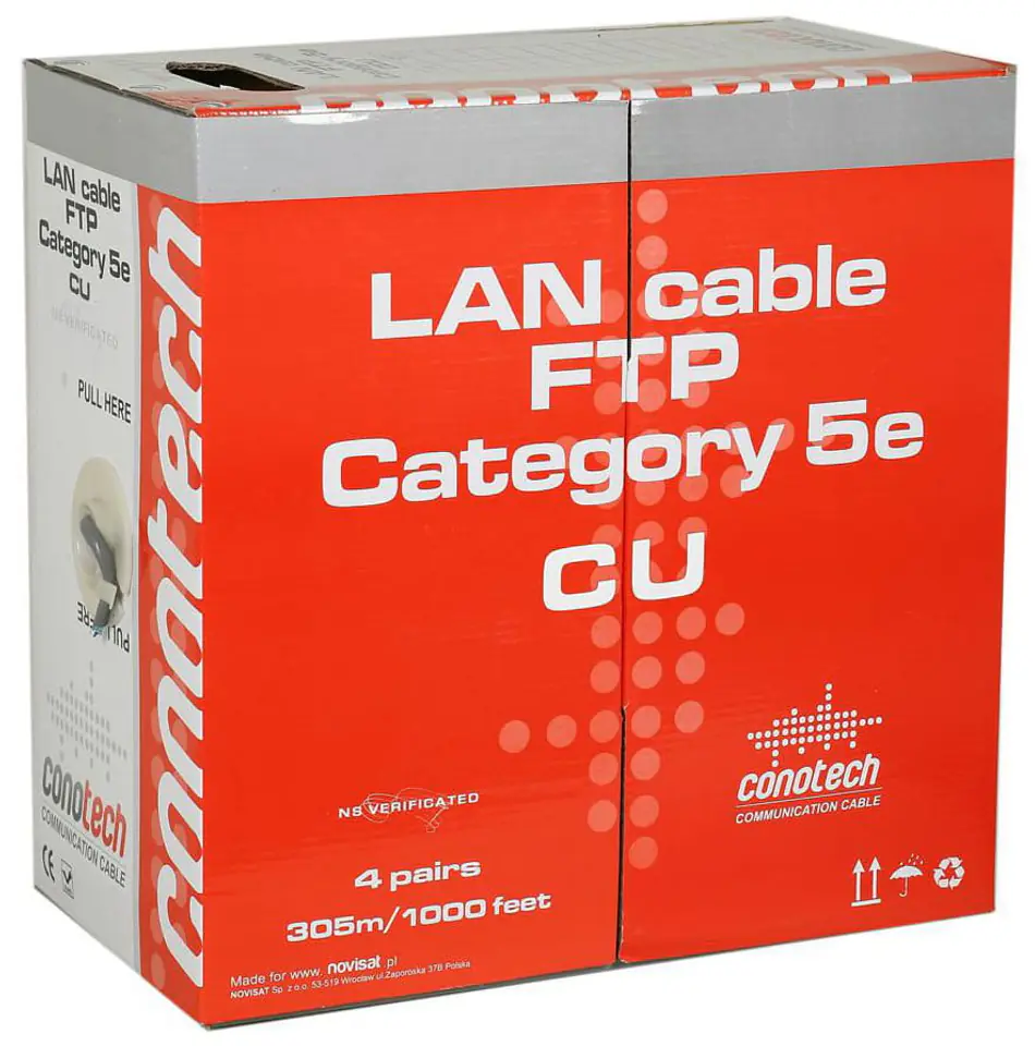 Opakowanie kabla FTP 5e Conotech