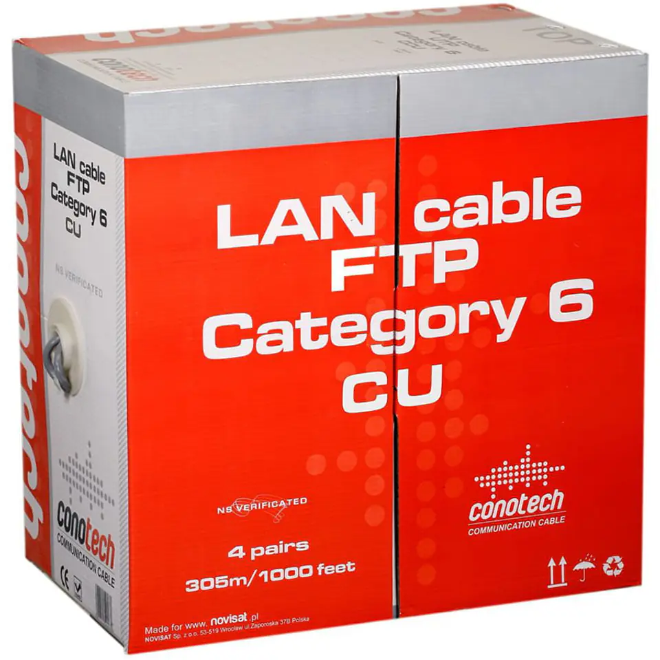 Kabel sieciowy Conotech FTP kat. 6