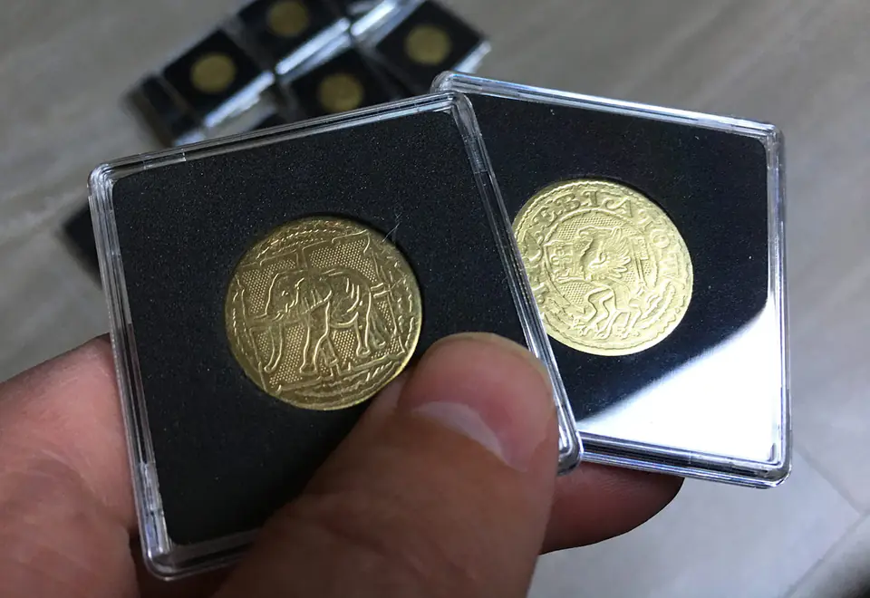 Moneta trzebiatowska „Gryf i Słoń" MonetaT