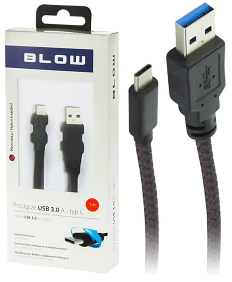 Kabel USB Typ-C plecionka