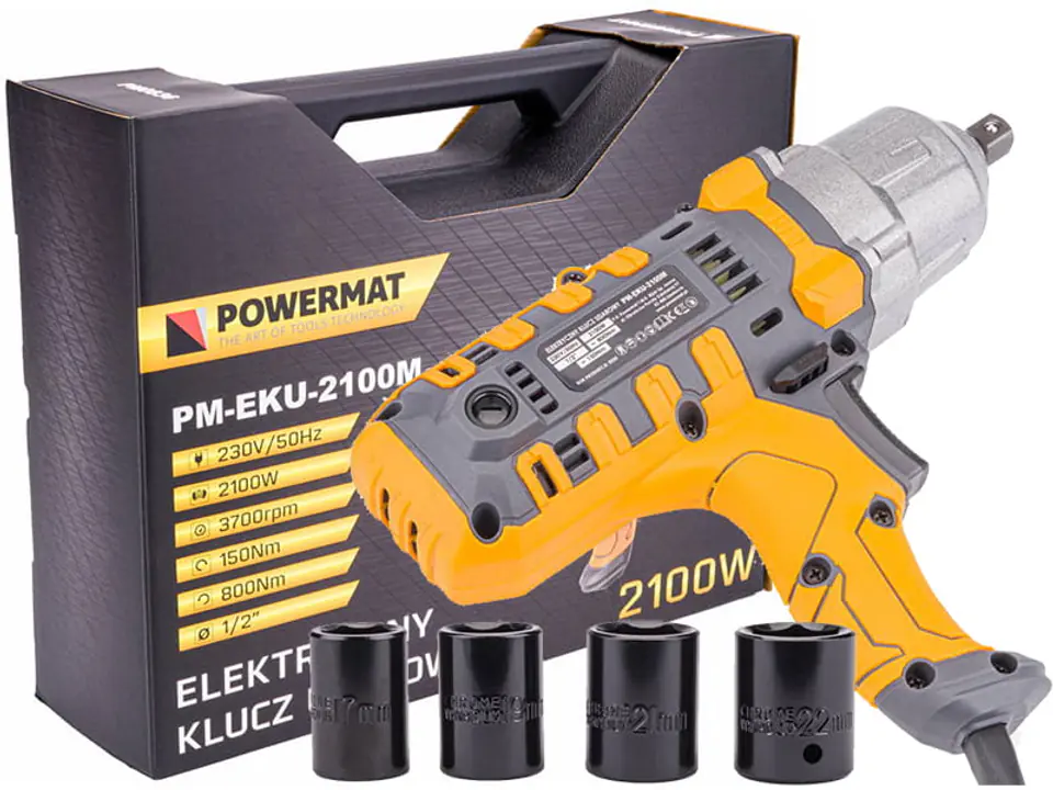 Klucz udarowy elektryczny 800Nm Powermat