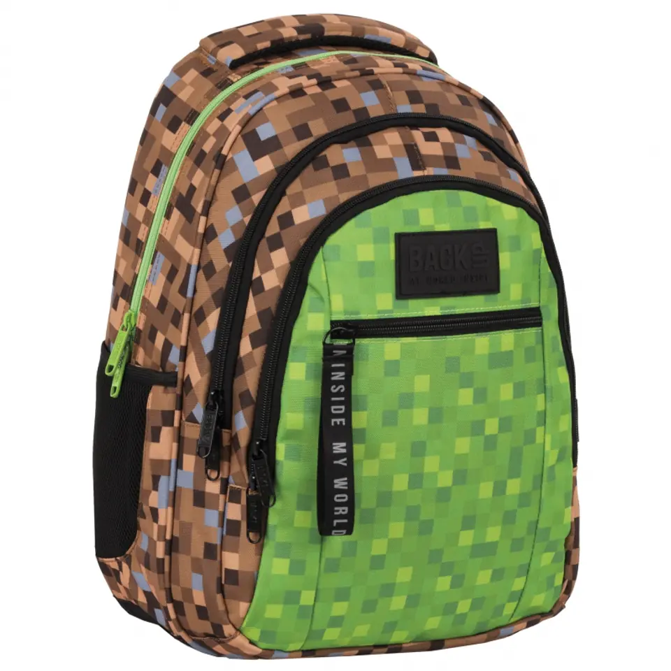 School Backpack Pixels 3 Compartments Ergonomic BackUp | Wasserman.eu