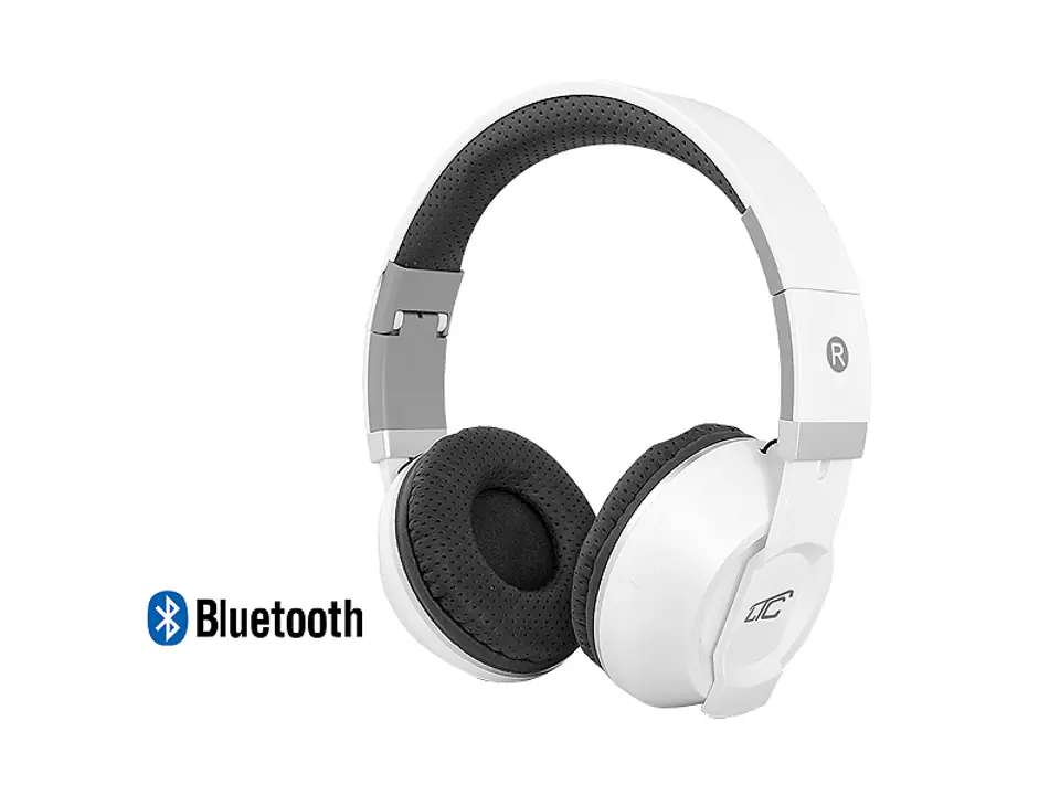 BT Bluetooth Headphones, LTC Mizzo, White (1LM)