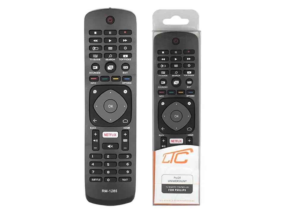 Universal remote control for PHILIPS LCD/LED