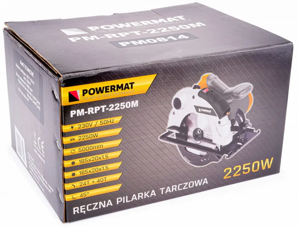 Pilarka tarczowa Powermat PM-RPT-2250M 185mm 2250W