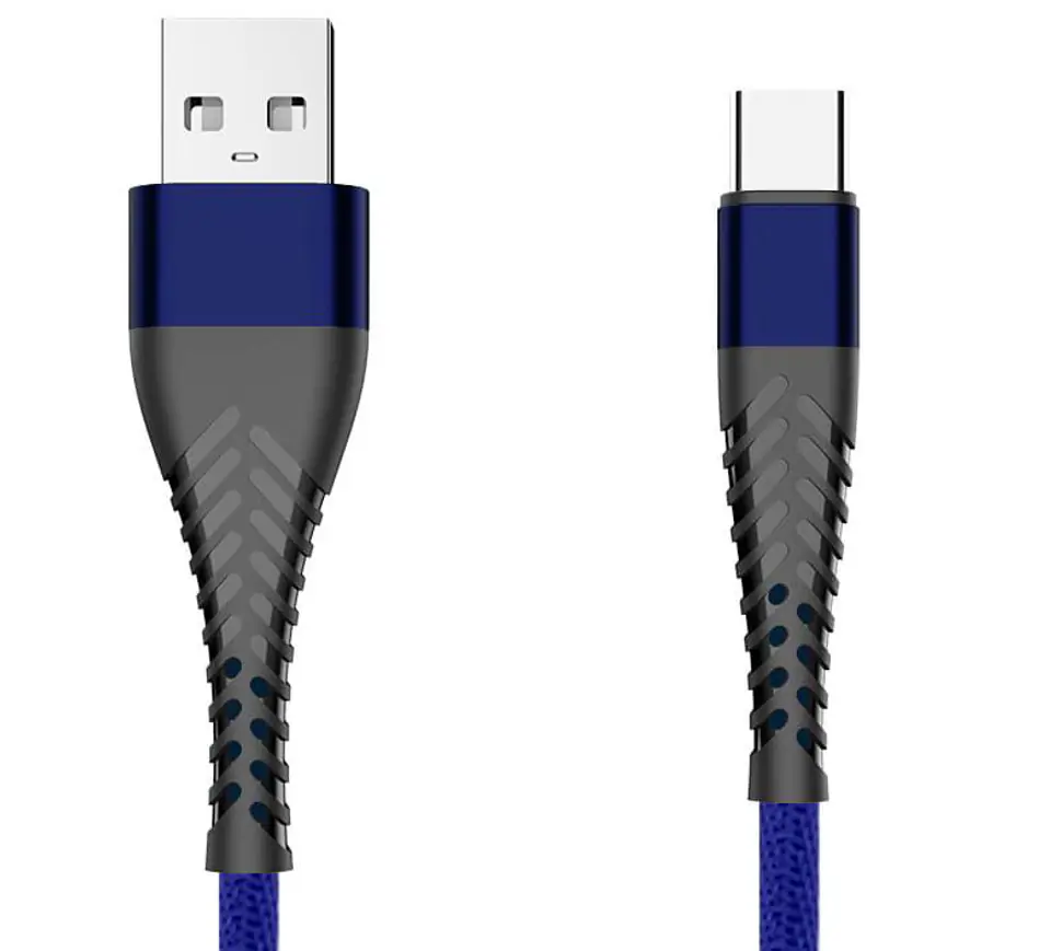 Kabel USB SPIDER Typ C 2m niebieski