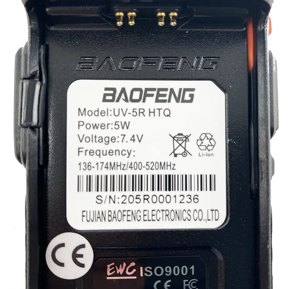 Radiotelefon Baofeng UV-5R HTQ