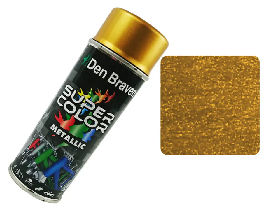 Lakier metaliczny w sprayu złoty