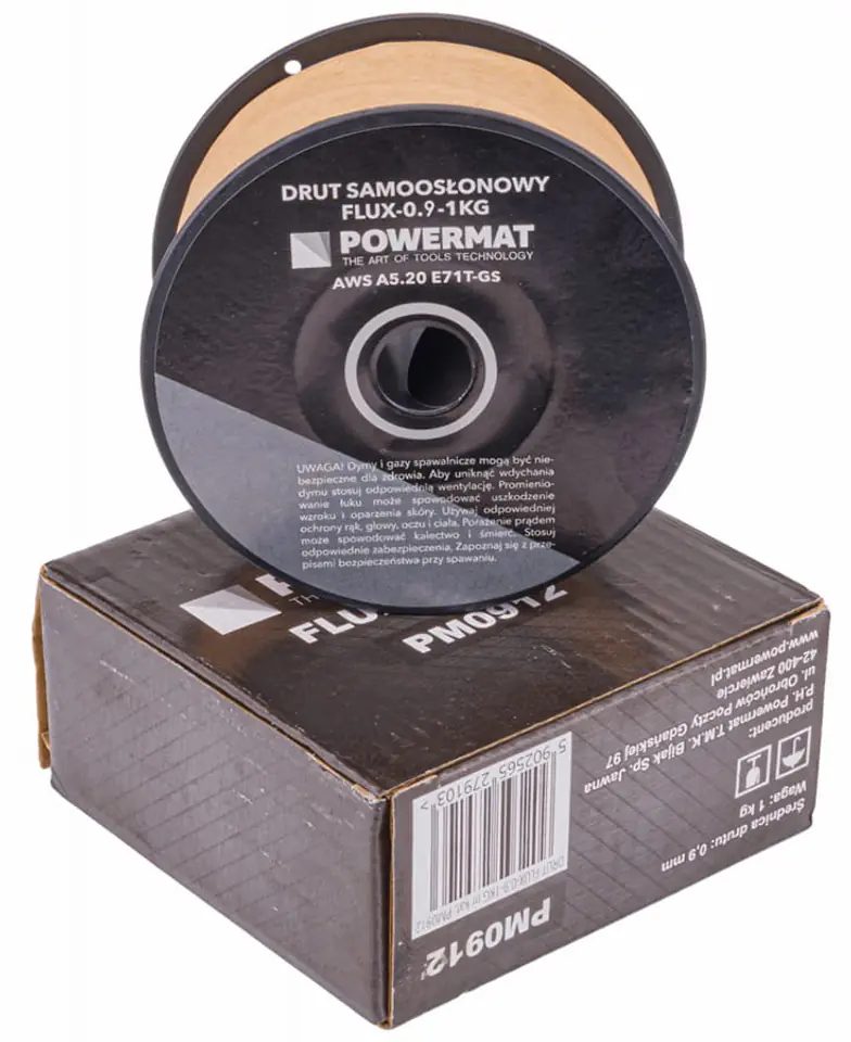 Drut spawalniczy rdzeniowy samoosłonowy 1kg (0.9 mm)