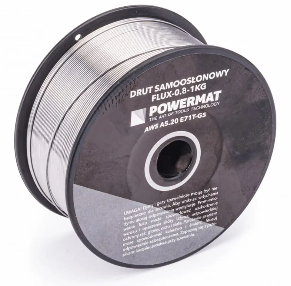 Drut spawalniczy rdzeniowy samoosłonowy 1kg (0.8 mm)