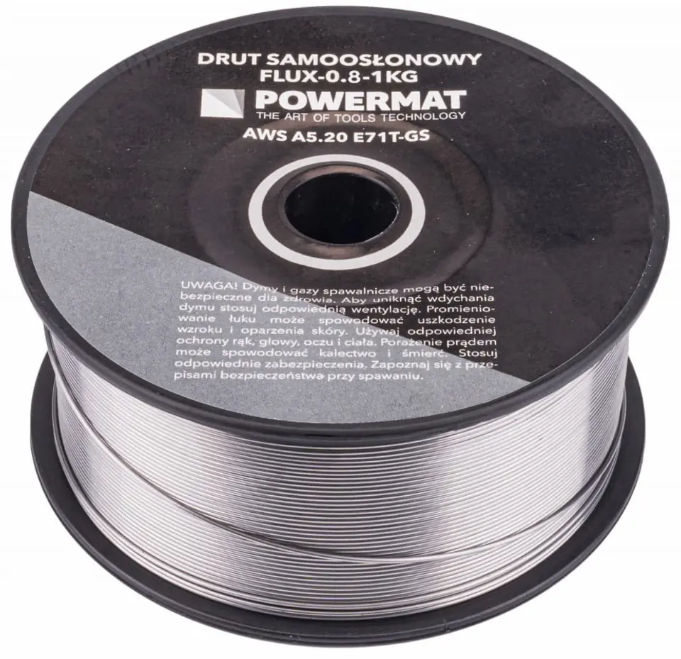 Drut spawalniczy rdzeniowy samoosłonowy 1kg (0.8 mm)