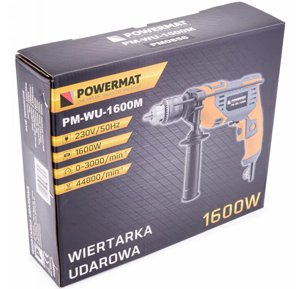 Wiertarka udarowa elektryczna Powermat (1600 W)