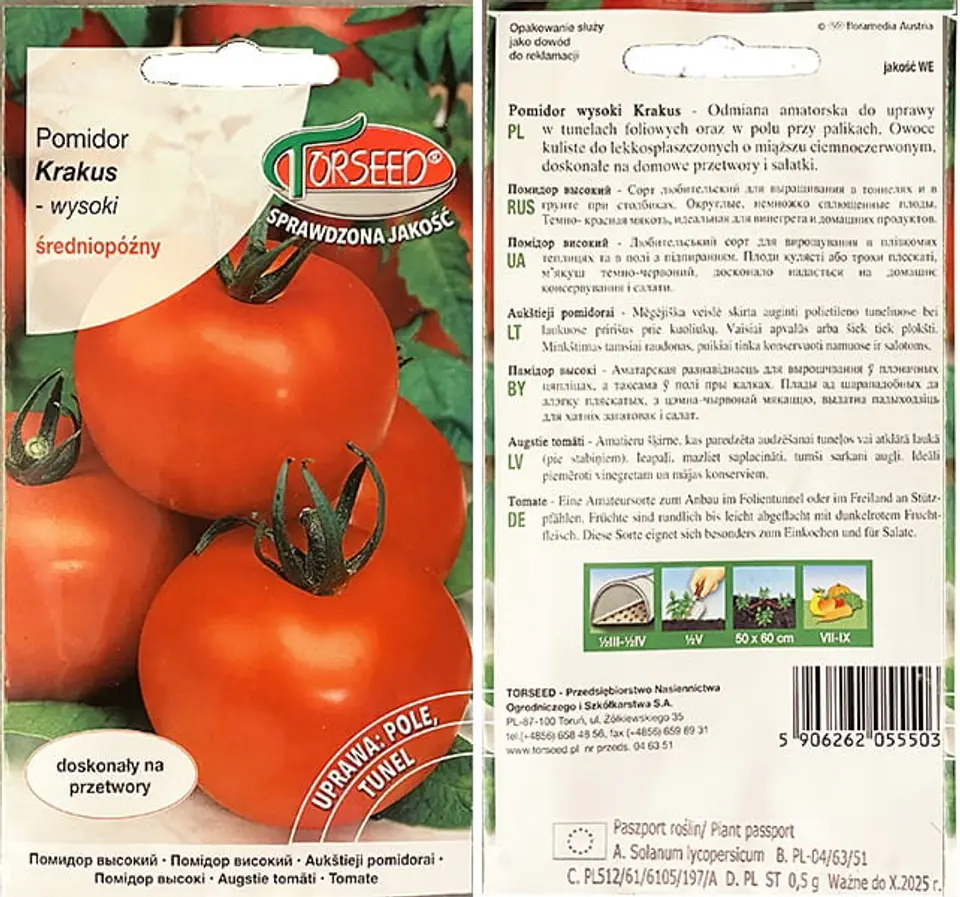 Nasiona Torseed Pomidor Krakus 0,5g