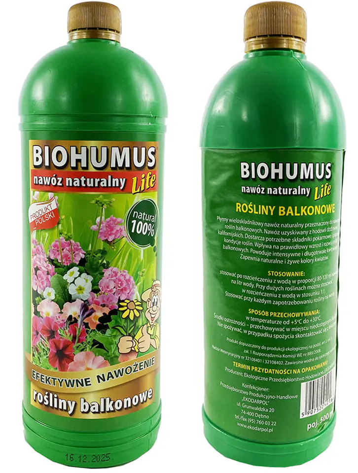 Biohumus nawóz naturalny