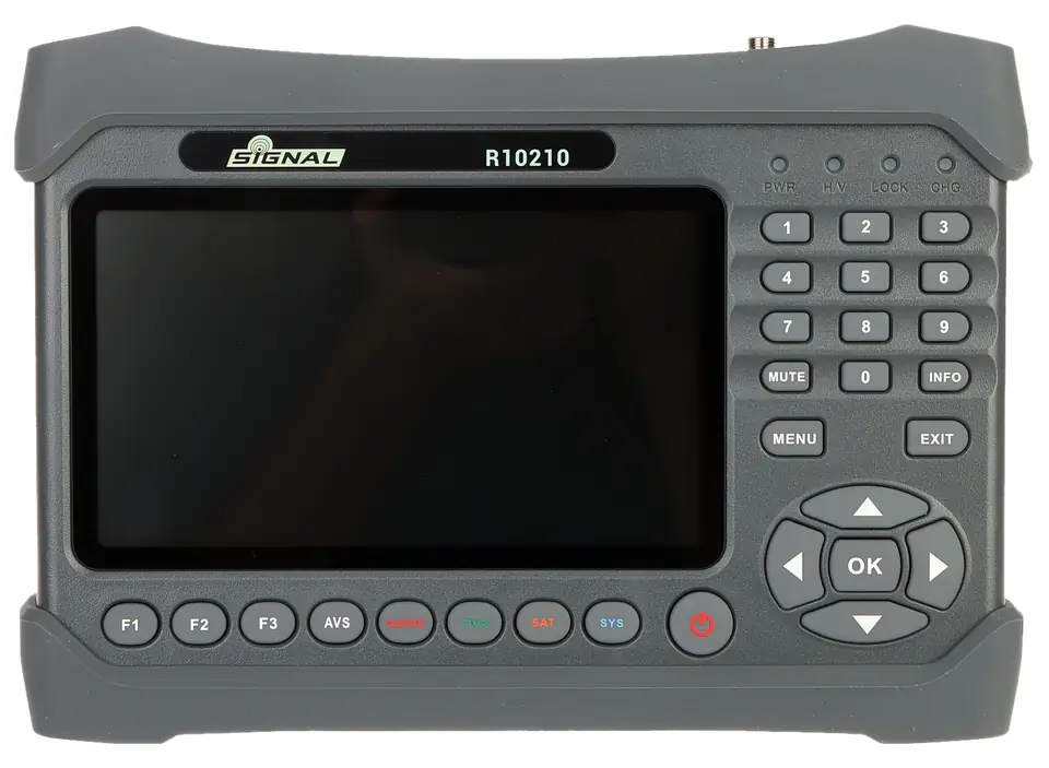 Medidor de campo DVB C/S2/T2 Meter con 7 Display, H.265 Codec