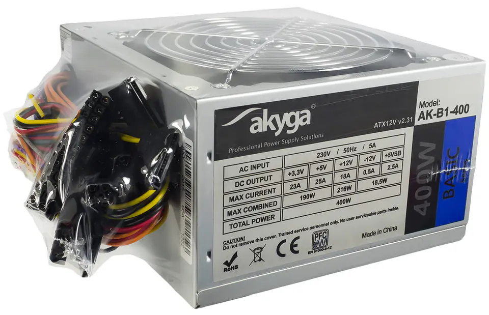 Zasilacz ATX 400W Akyga